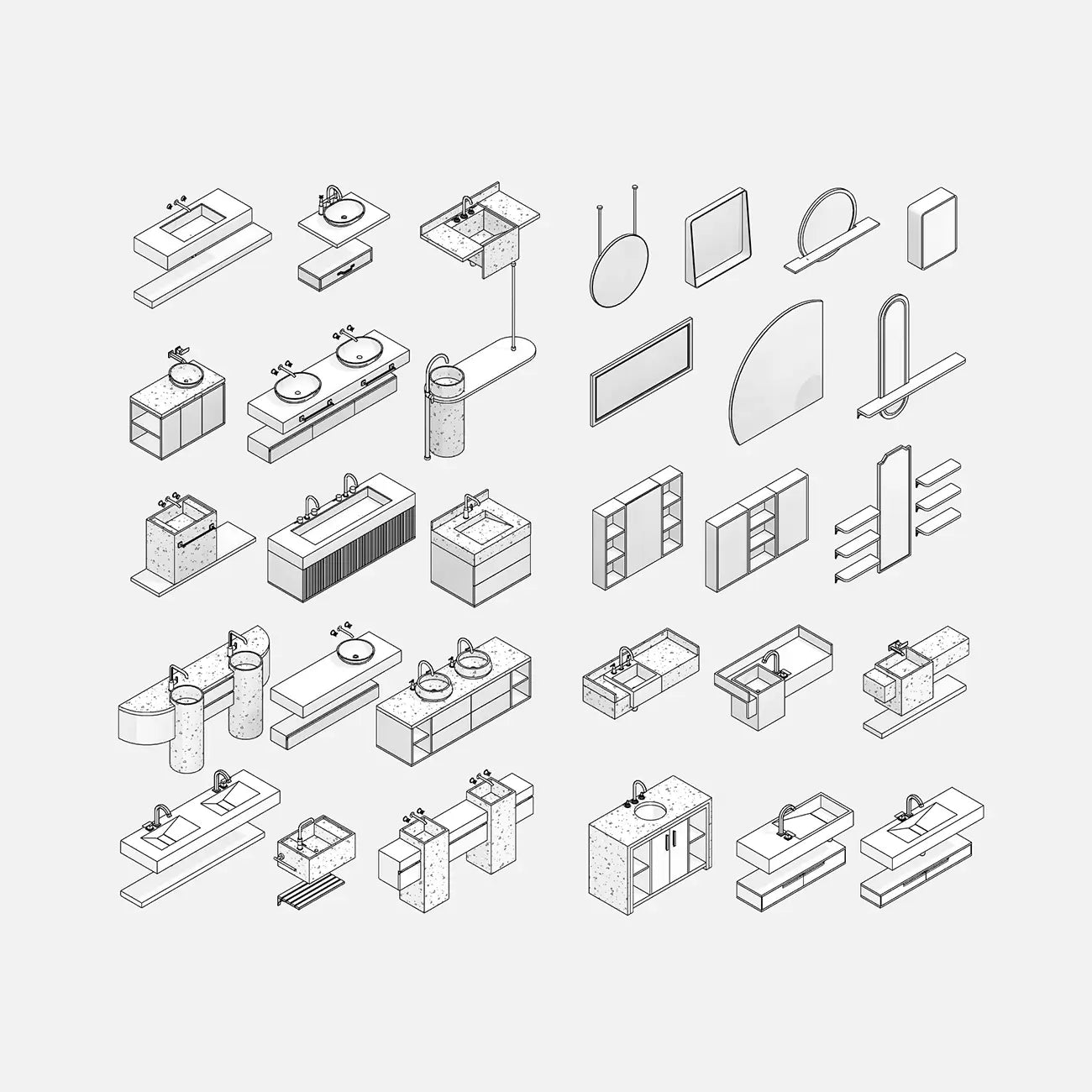 Muebles de baño - Paquete 02