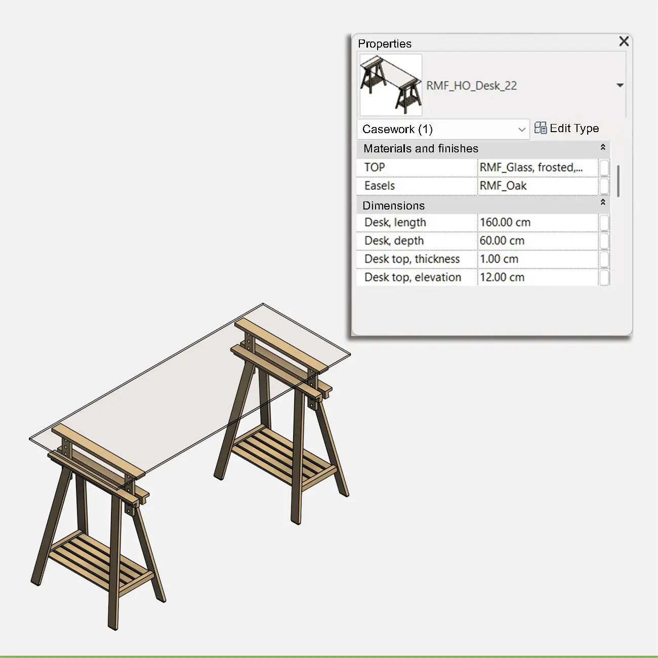 Muestra 🎁 Escritorio de oficina en casa 01