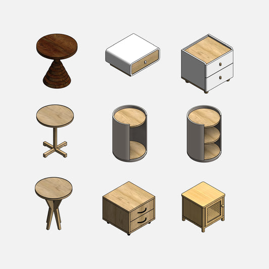 Nightstands Collection - Pack01