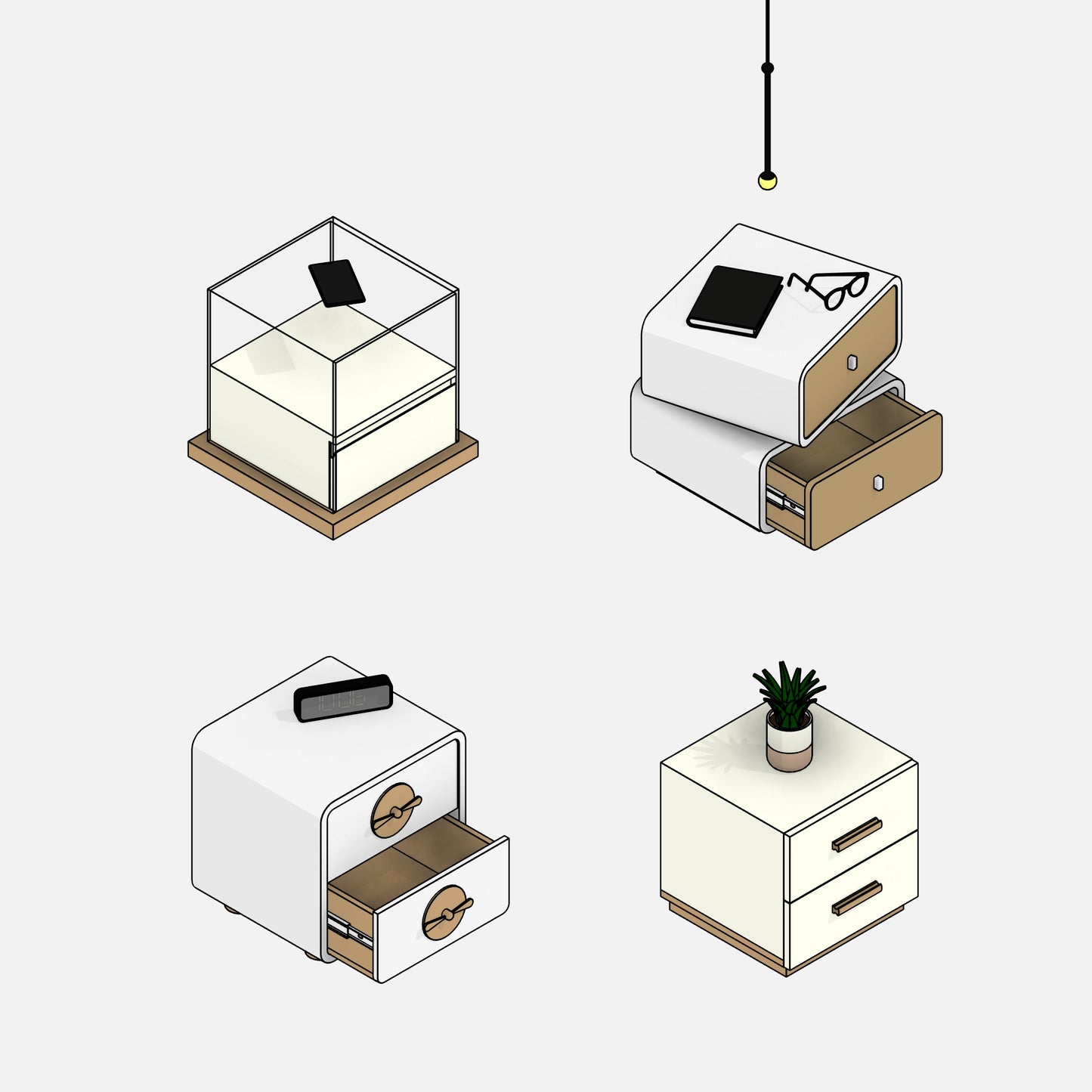 Nightstands Collection - Pack01