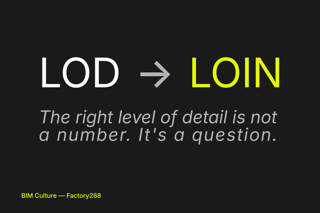 LOD, LOIN, and the efficiency of BIM model levels of detail and information – Factory268 Blog