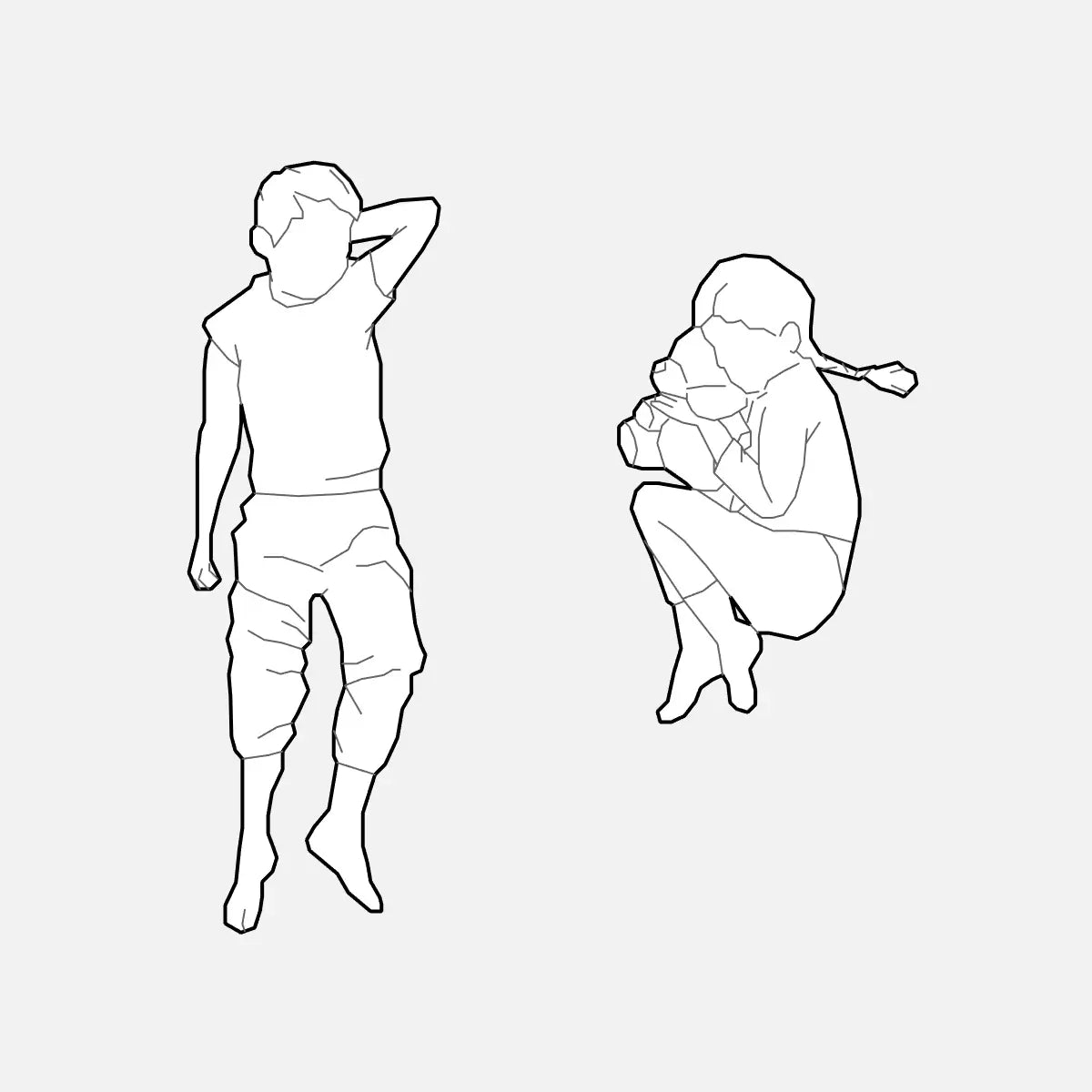 Revit Detail Items Families — Children Figures by Factory268