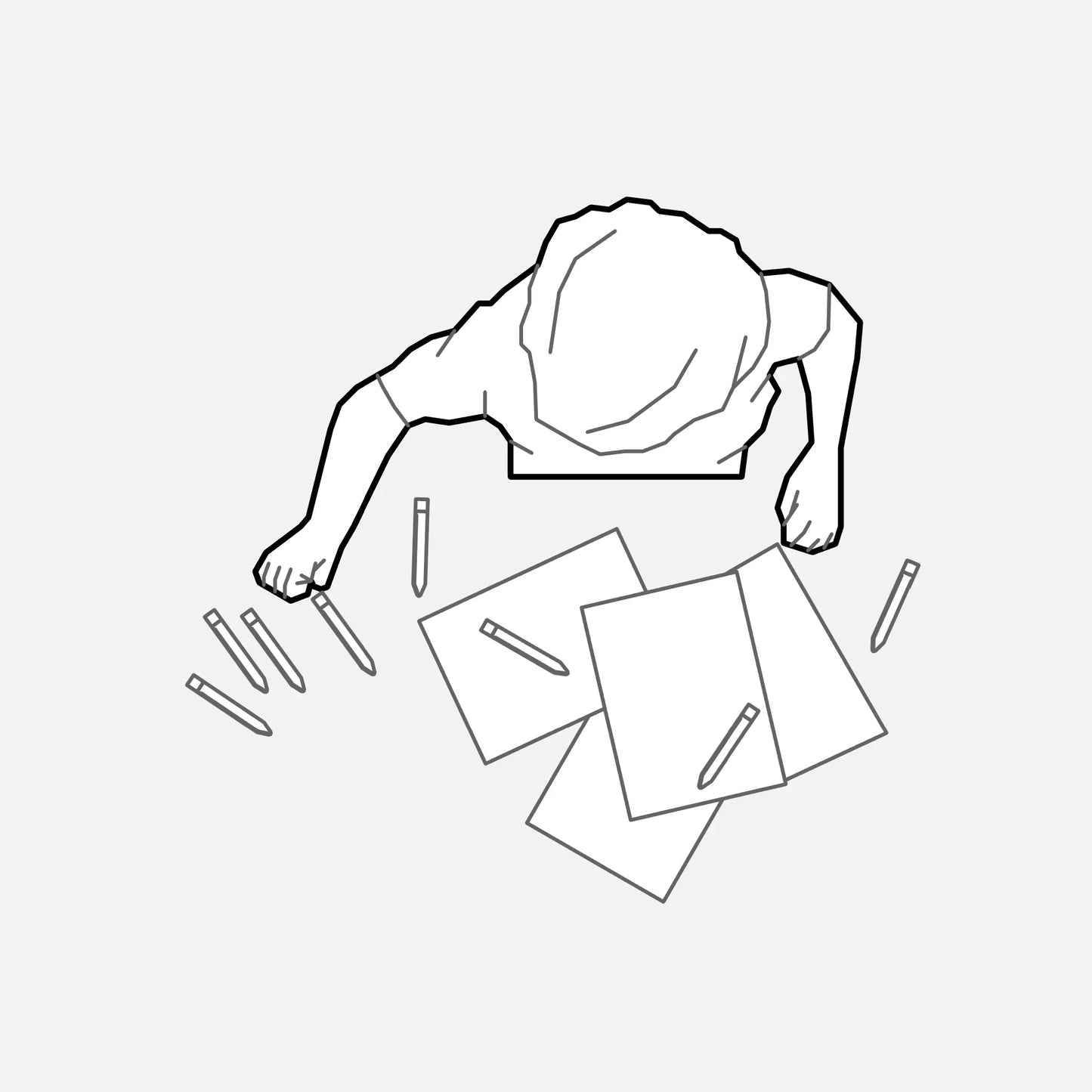 2D Detail Item, Figure in Seated Pose - Revit Family by Factory268