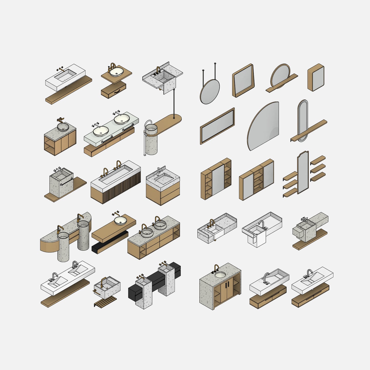 Bathroom Vanities - Pack02