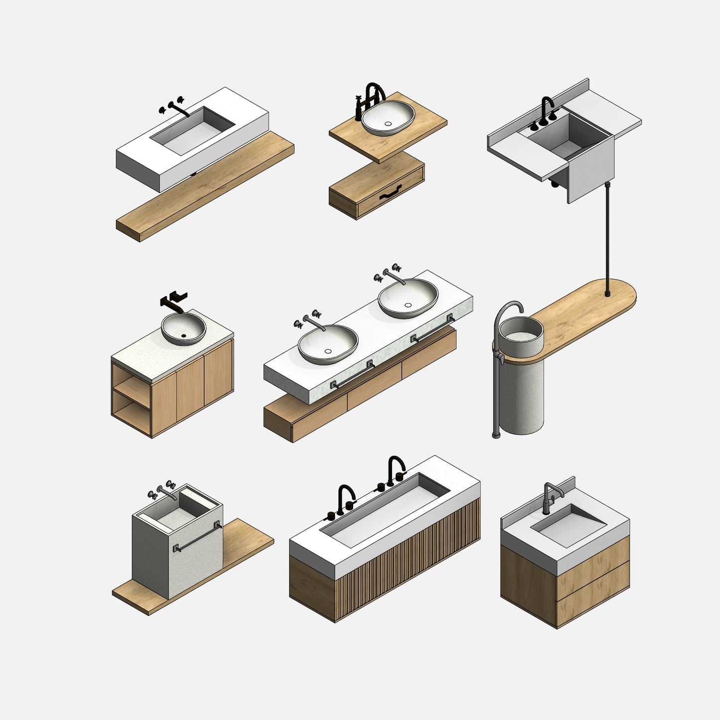 Bathroom Vanities - Pack02