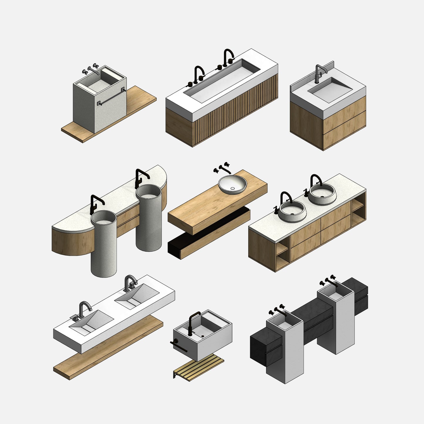 Bathroom Vanities - Pack02