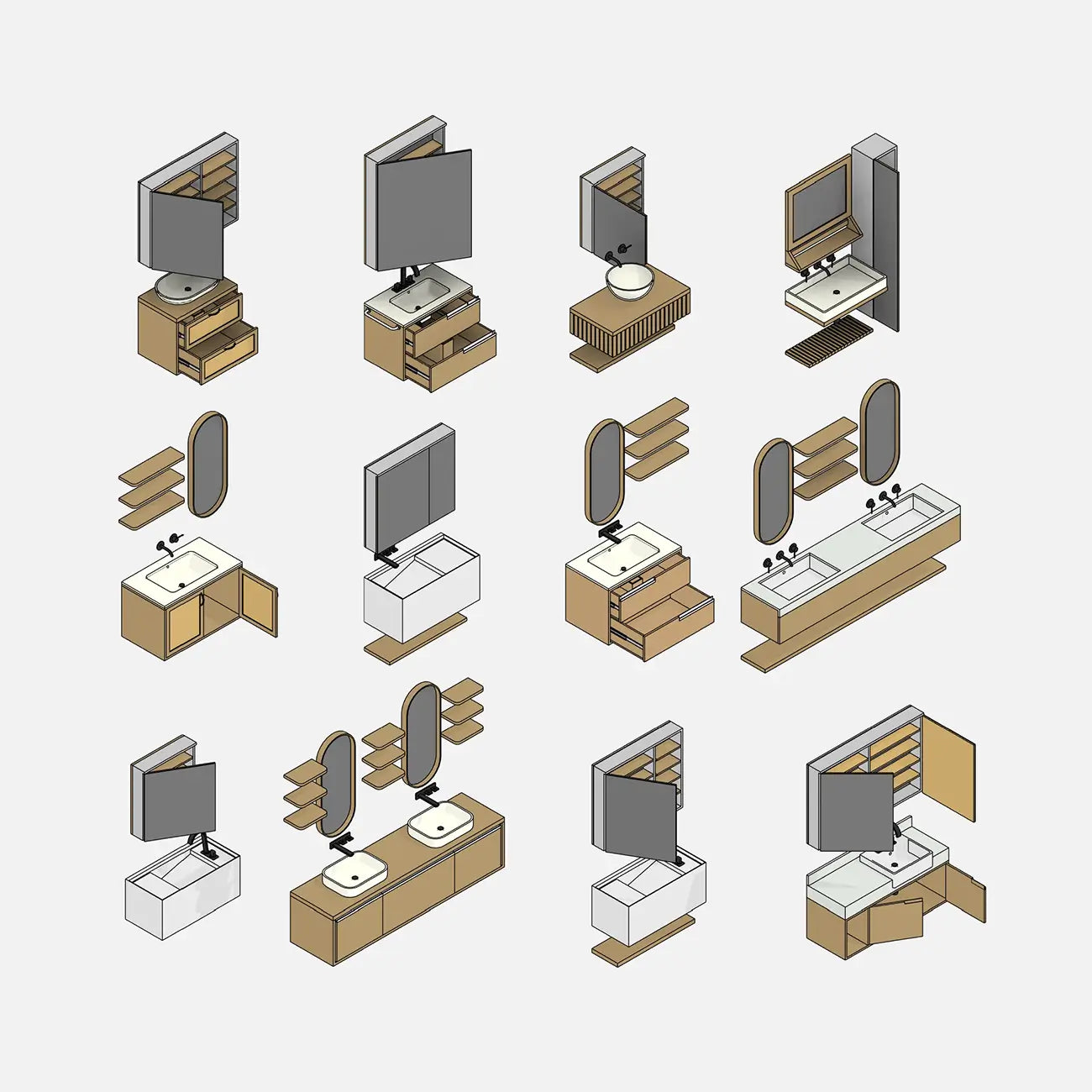 Bathroom Vanities - Pack01