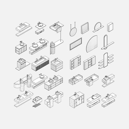 Bathroom Vanities - Pack02