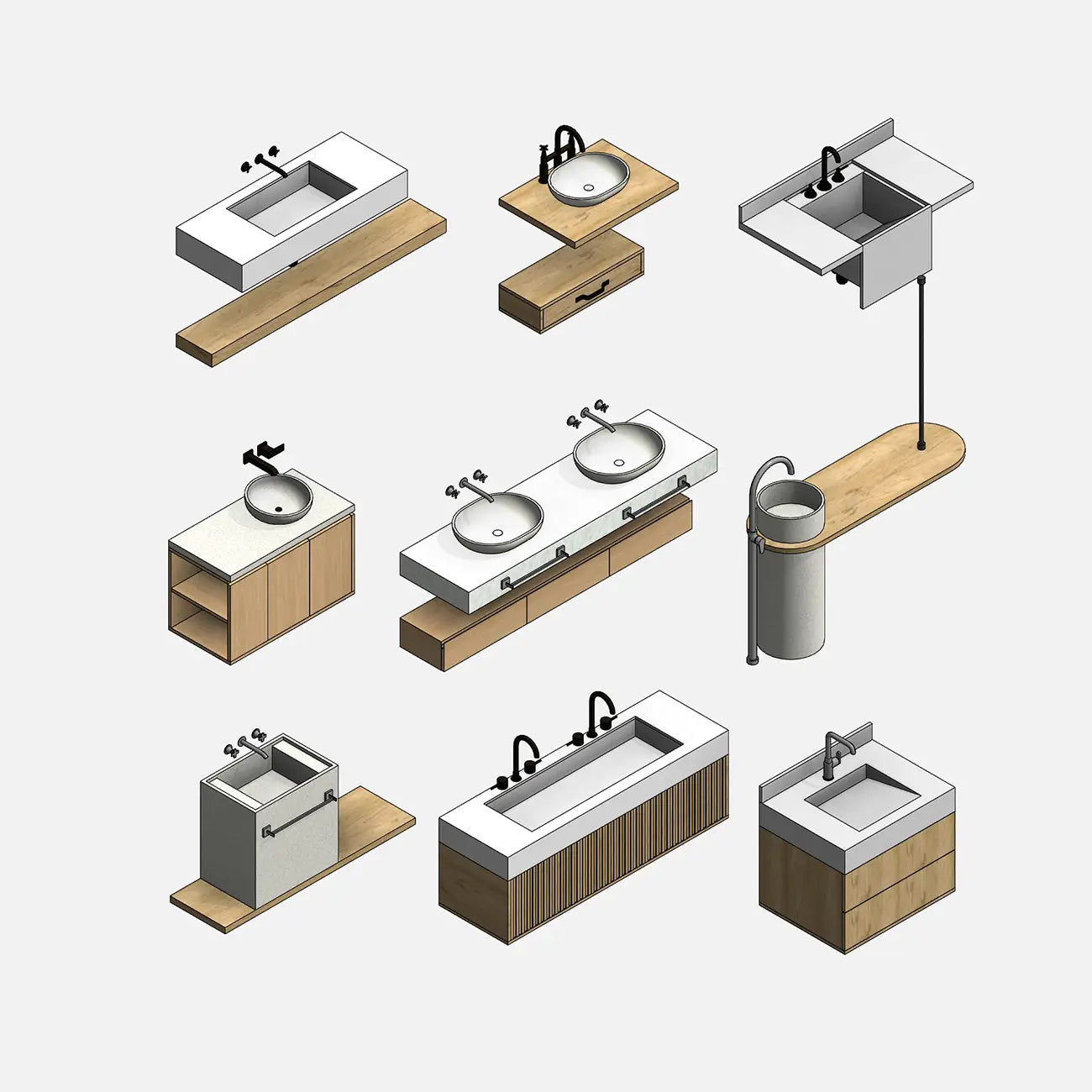 Bathroom Vanities - Pack02