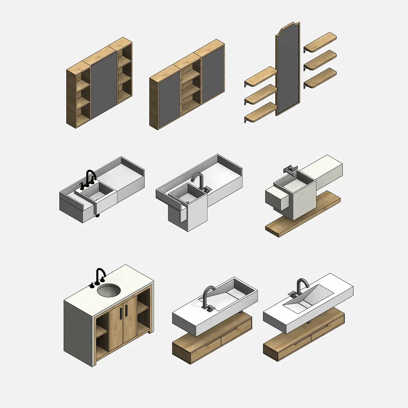 Bathroom Vanities - Pack02