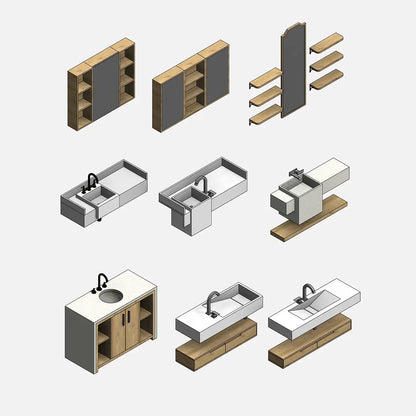 Bathroom Vanities - Pack02