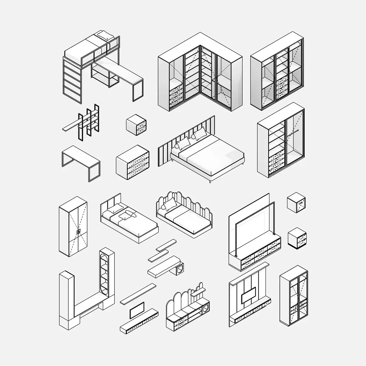 Bedroom Furniture - Pack01