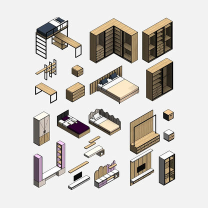 Bedroom Furniture - Pack01