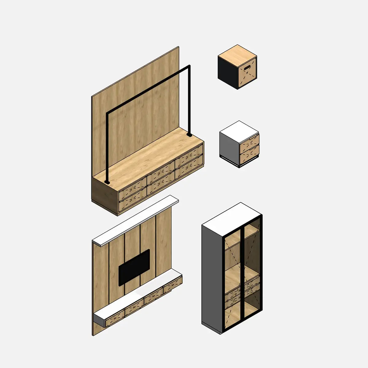 Bedroom Furniture - Pack01