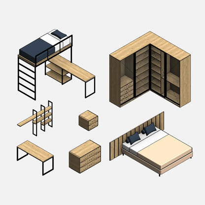Bedroom Furniture - Pack01