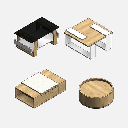 Coffee Tables Collection - Pack01