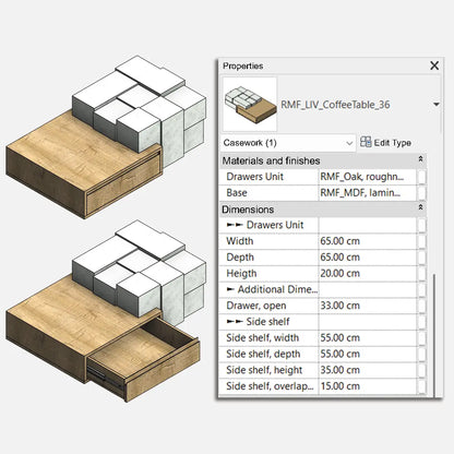 Coffee Tables Collection - Pack01