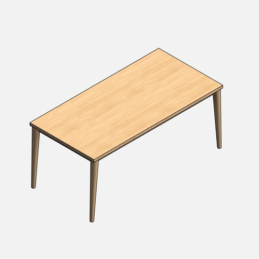 Muestra 🎁 Mesa de cocina rectangular