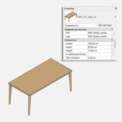 Sample 🎁 Rectangular Kitchen Table