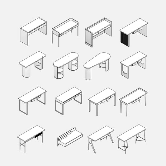 Minimalist Desks Collection - Pack01