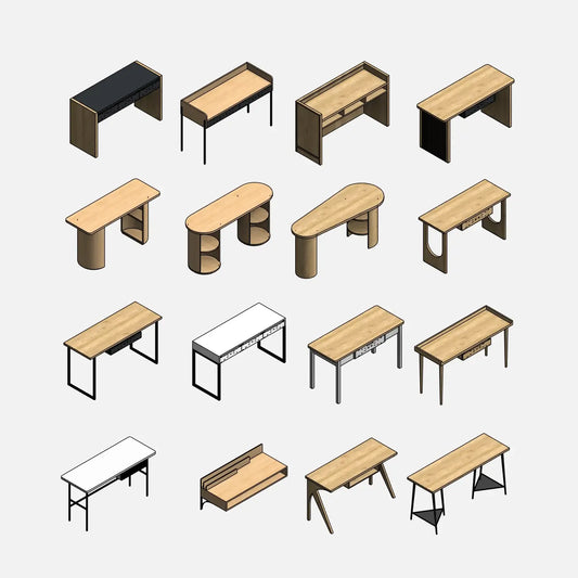 Minimalist Desks Collection - Pack01