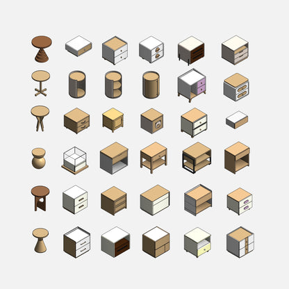 Nightstands Collection - Pack01