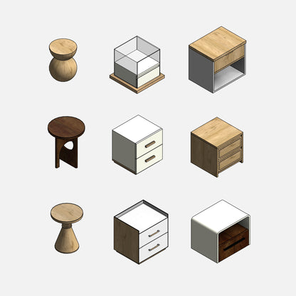 Nightstands Collection - Pack01