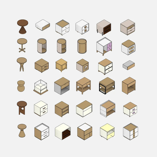 Nightstands Collection - Pack01