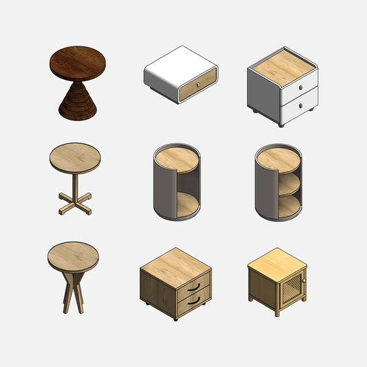 Nightstands Collection - Pack01