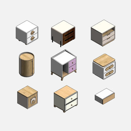 Nightstands Collection - Pack01