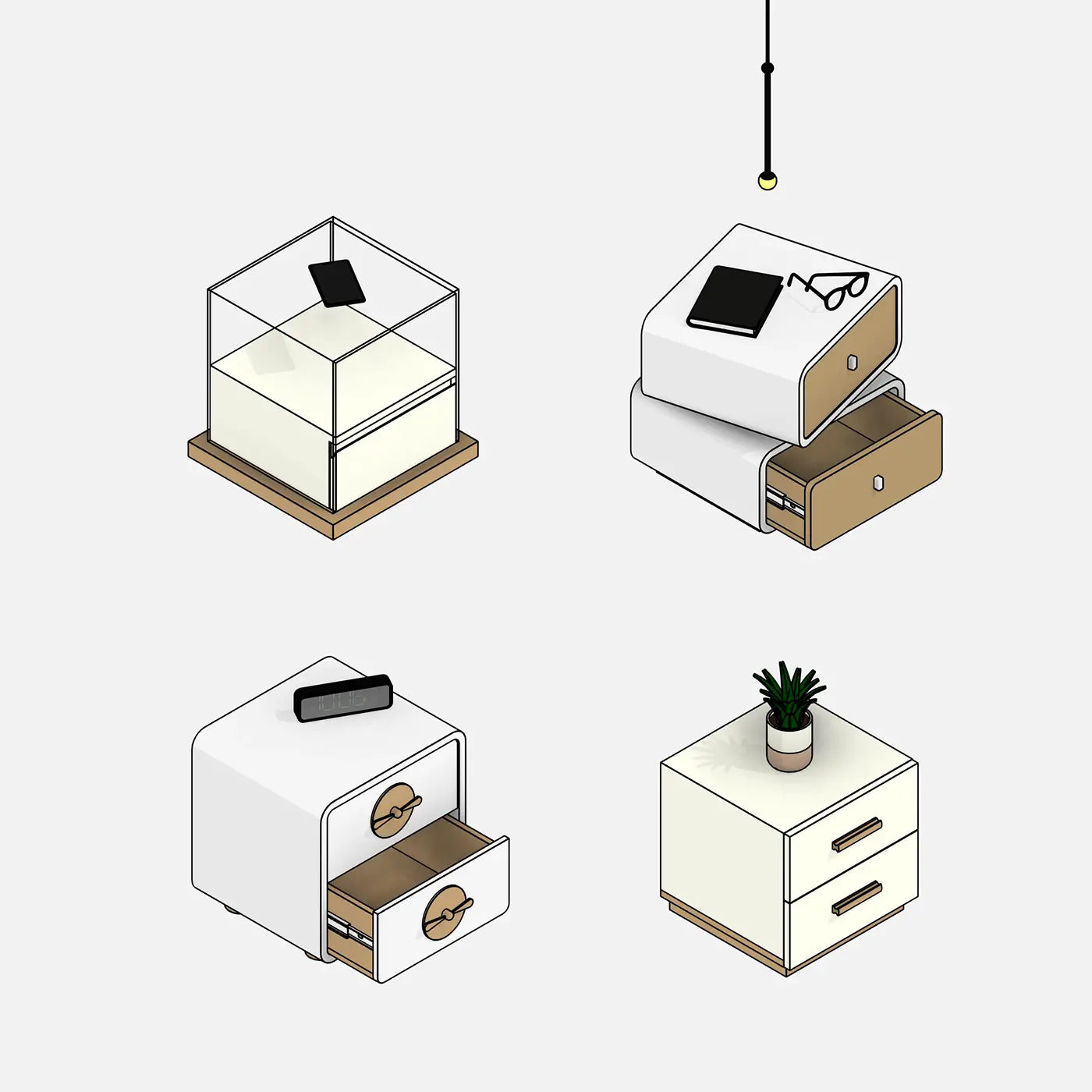 Nightstands Collection - Pack01