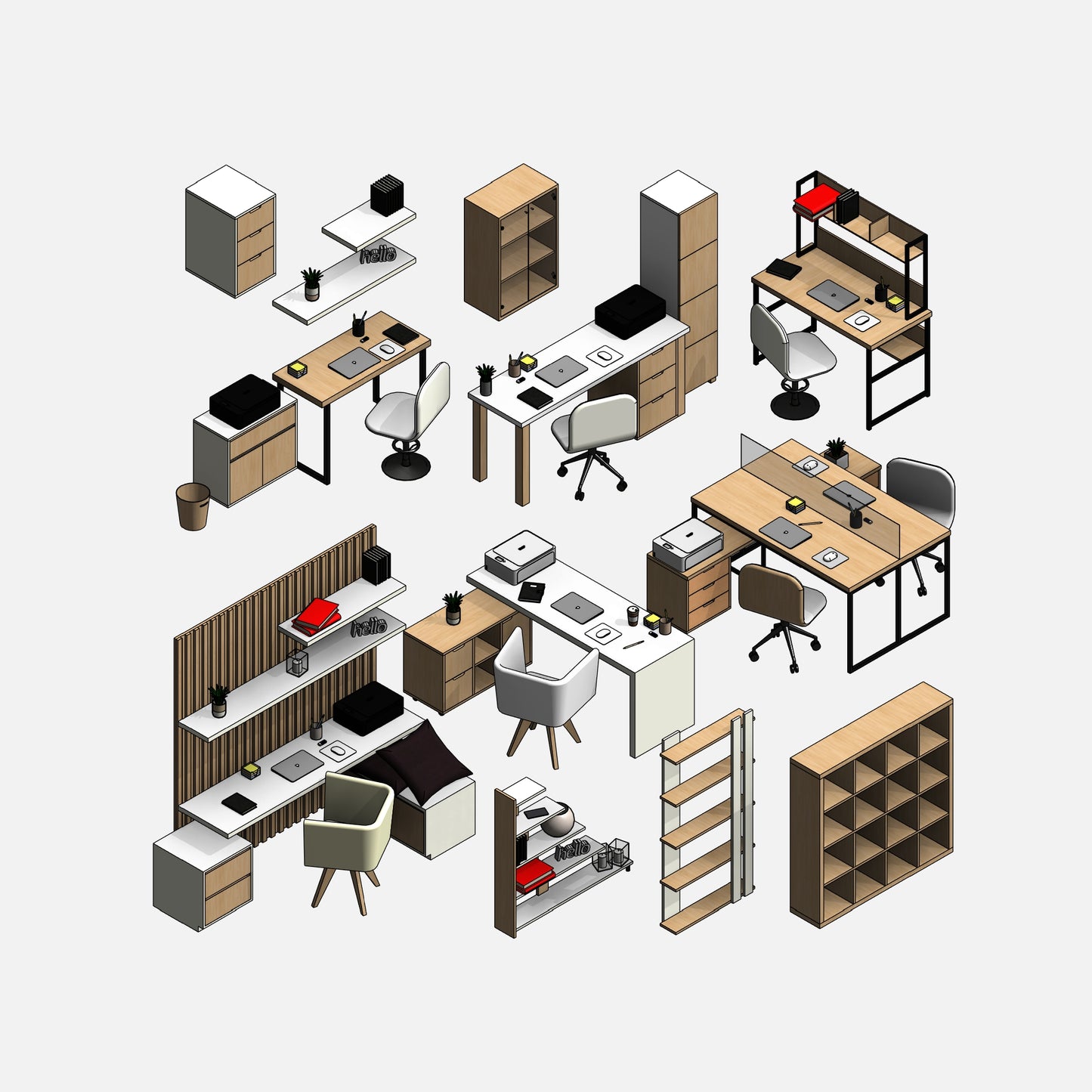 Office Furniture - Pack01