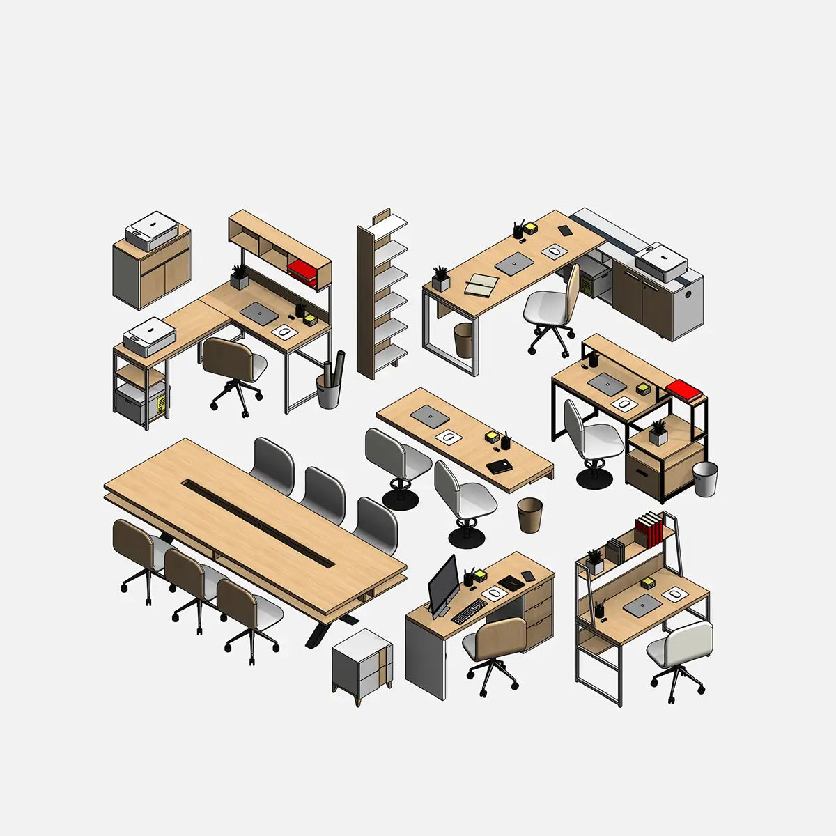 Office Furniture - Pack01
