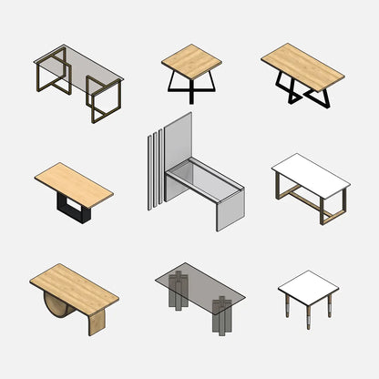 Residential Tables Collection - Pack01