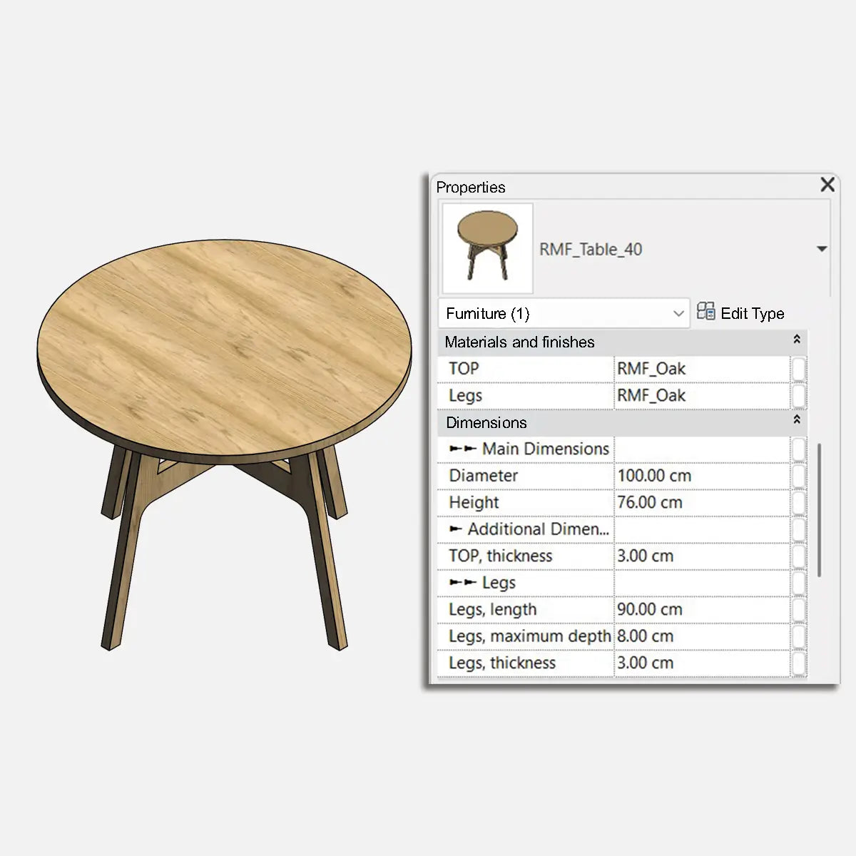 Residential Tables Collection - Pack01