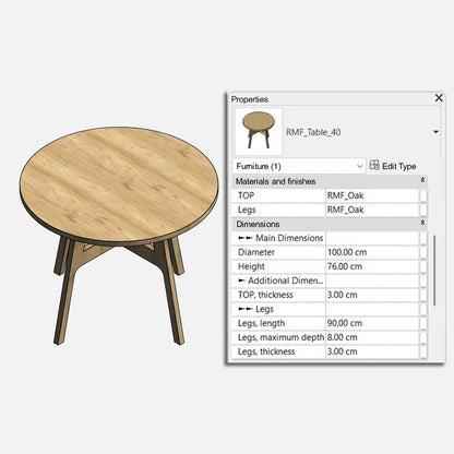 Residential Tables Collection - Pack01