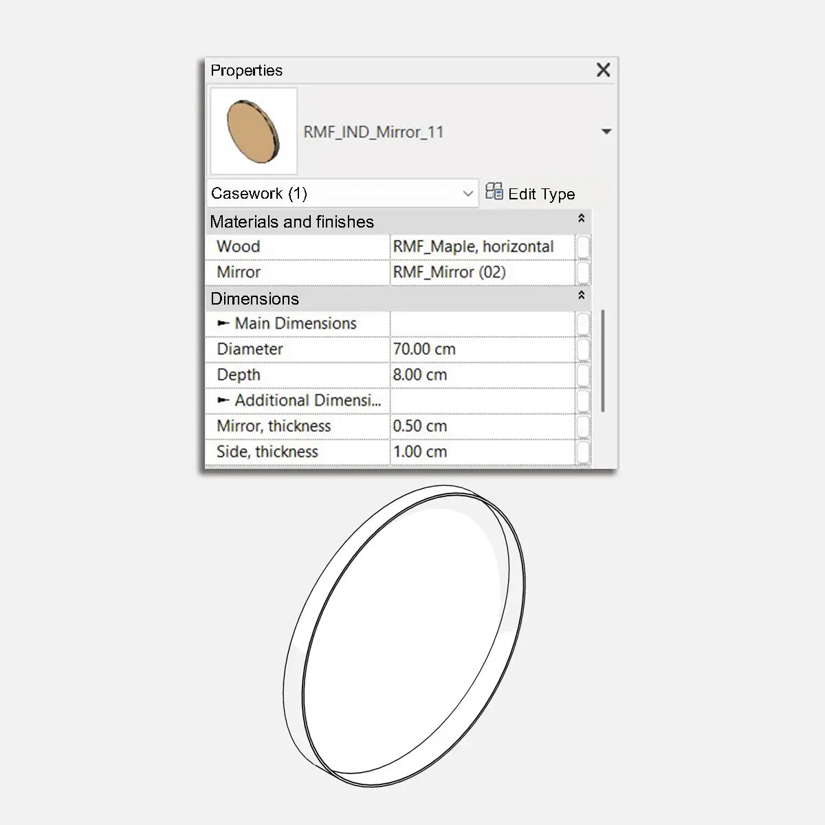Muestra 🎁 Espejo circular