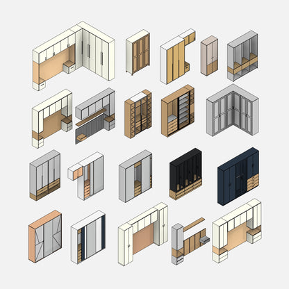 Bedroom Wardrobes - Pack01