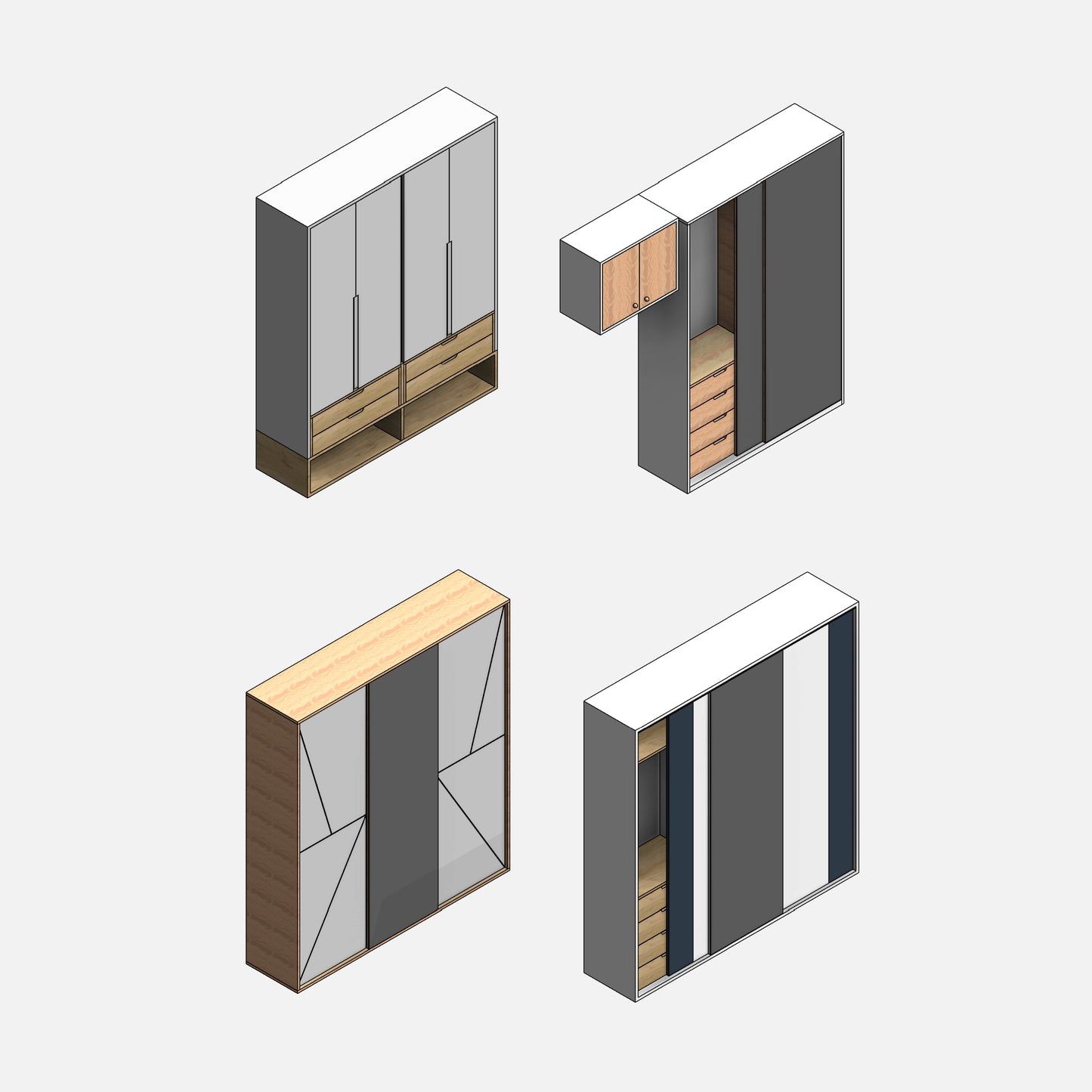 Bedroom Wardrobes - Pack01