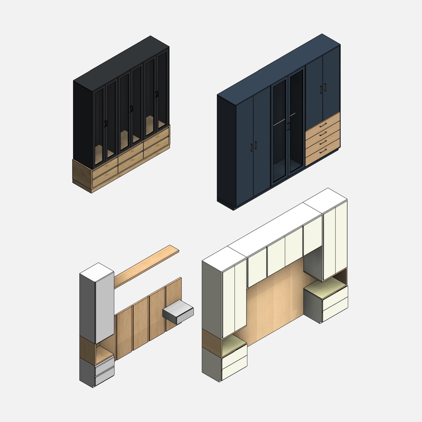 Bedroom Wardrobes - Pack01
