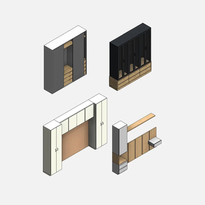 Bedroom Wardrobes - Pack01