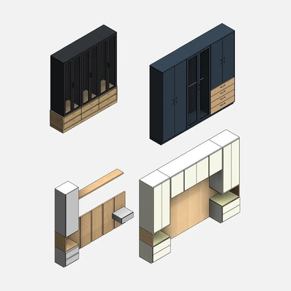Bedroom Wardrobes - Pack01